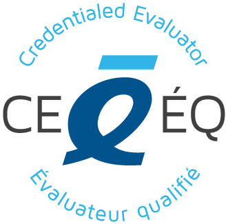 The logo for the Canadian Evaluation Society's Credentialed Evaluator designation.